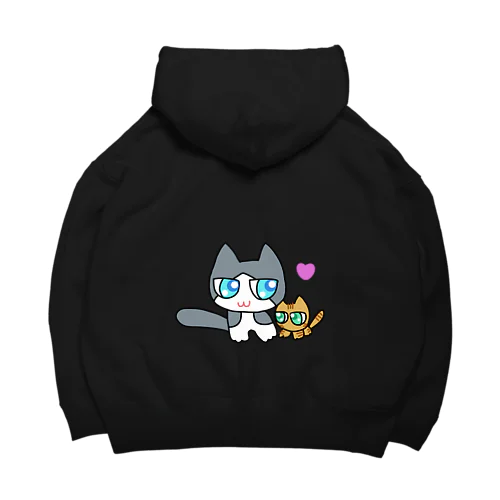 にじいろにゃんこ Big Hoodie