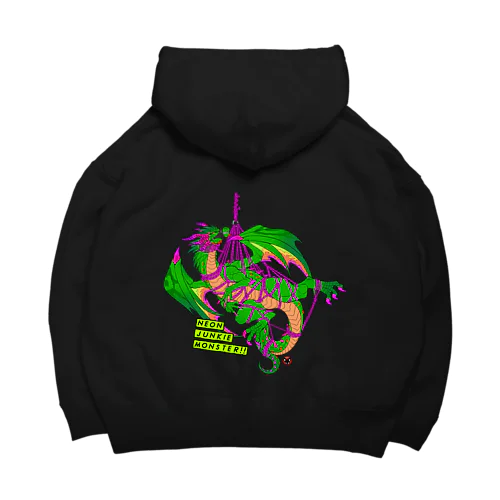 吊り緊縛ドラゴン：ネオン Big Hoodie