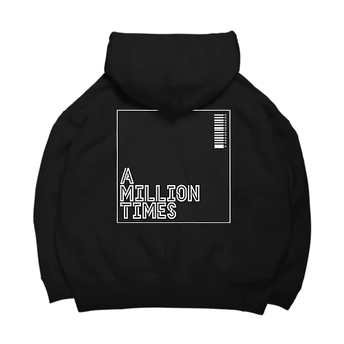  A MILLION TIMES/black ビックシルエットパーカー Big Hoodie