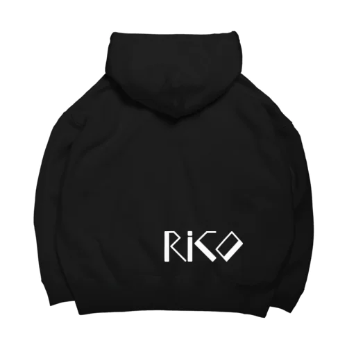 白ロゴビッグシルエットパーカー Big Hoodie