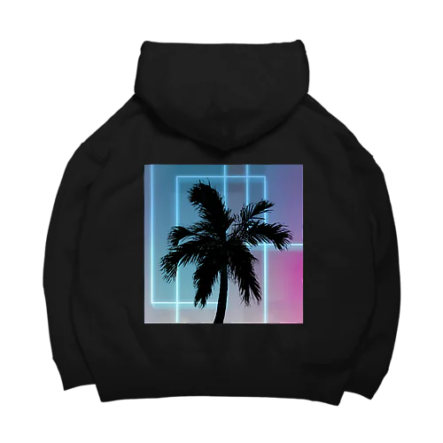 ネオン椰子 Big Hoodie