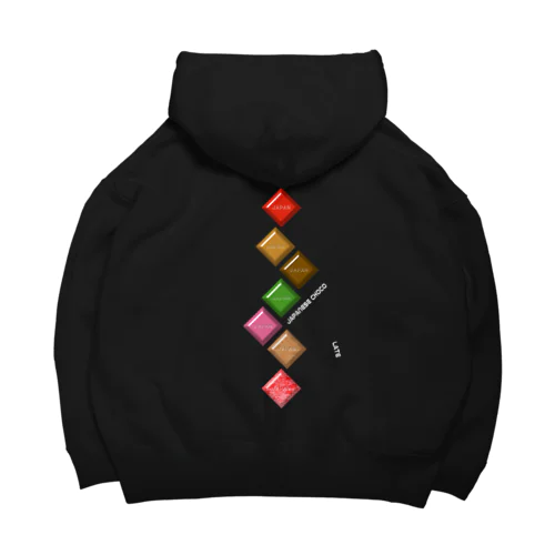 JAPANESE CHOCOLATE-Zigzag Big Hoodie