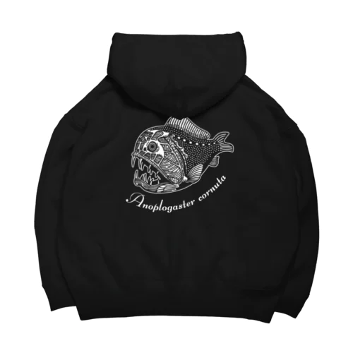 オニキンメ白 Big Hoodie