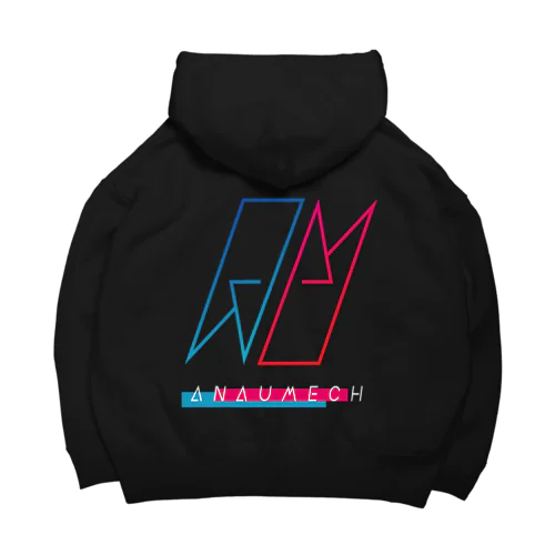 AUCH ロゴパーカー ノーマル 背面 Big Hoodie