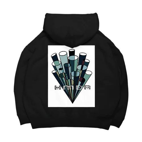 ビックシルエットパーカー　背面　筒 Big Hoodie