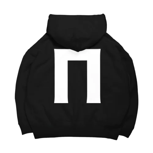 Πパイ・ギリシャ文字（白） Big Hoodie