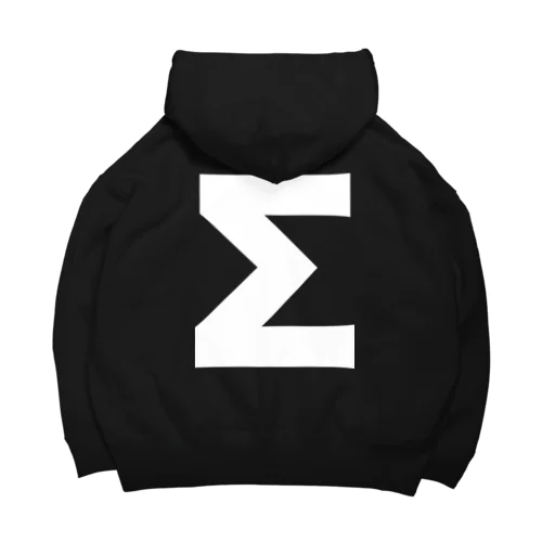 Σシグマ・ギリシャ文字（白） Big Hoodie