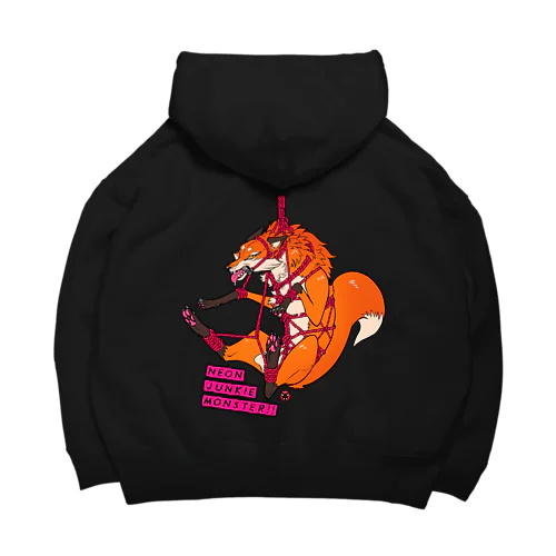 吊り緊縛キツネ：ネオン Big Hoodie