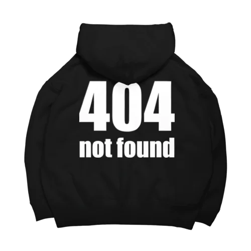 404 not found（白） ビッグシルエットパーカー