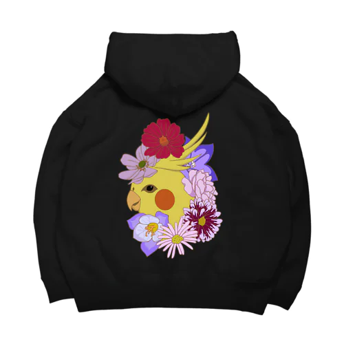 インコと花 Big Hoodie