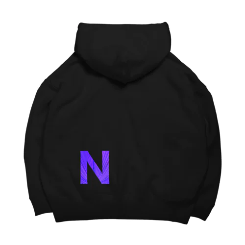 Ｎ　ロゴ白色 Big Hoodie