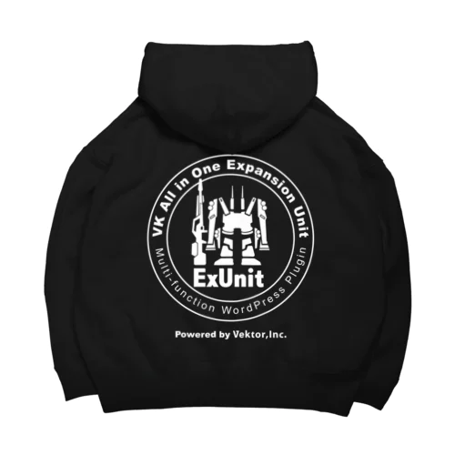 ExUnit ロゴ ホワイト Big Hoodie