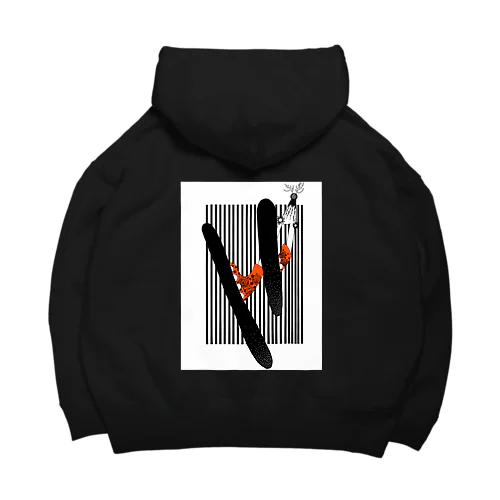 skiing man Big Hoodie