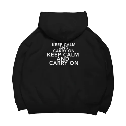 KEEP CALM AND CARRY ON_3 Big Hoodie