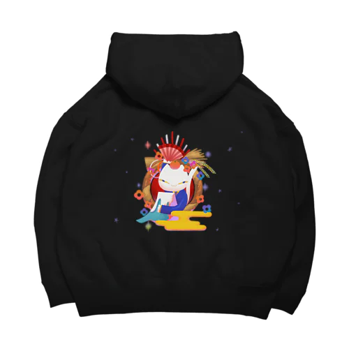 めでたいねこ キラキラver. Big Hoodie