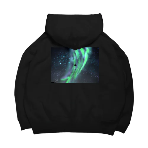 オーロラと星空のスピーカー Big Hoodie