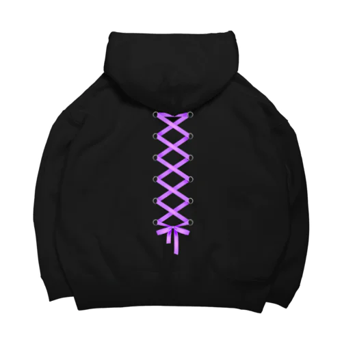 コルセットリボン薄紫 Big Hoodie