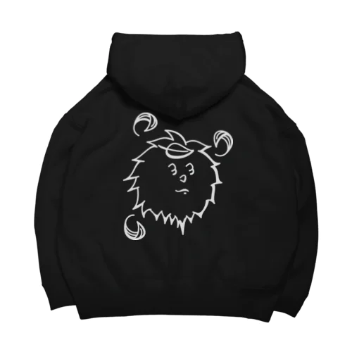 葉ッパサラン灰 Big Hoodie