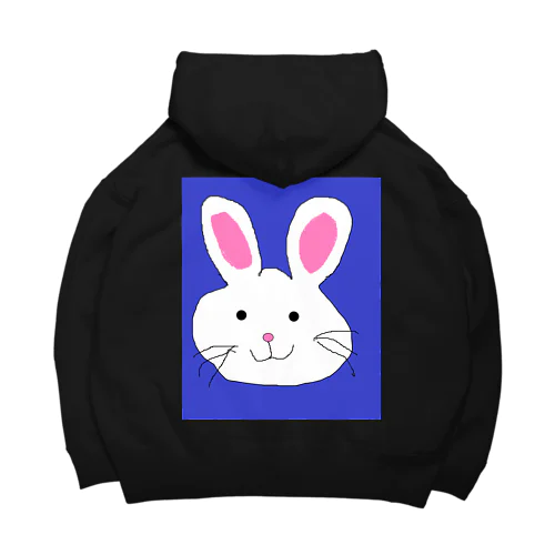 てがきうさぎ Big Hoodie