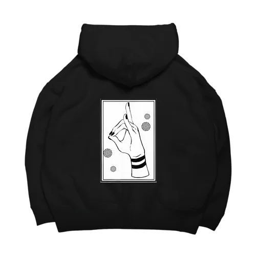 おててシリーズ　狐「キク」 Big Hoodie