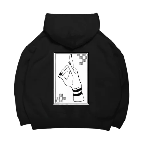 おててシリーズ　狐　「市松」 Big Hoodie