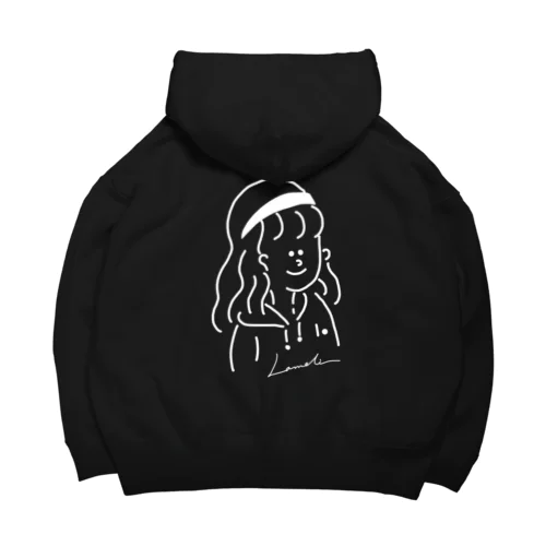 パーカーガール(白文字) Big Hoodie