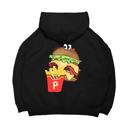 Wチーズベーコンレタスバーガーセット Big Hoodie