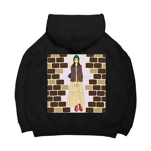 chocolate-brown brick Big Hoodie