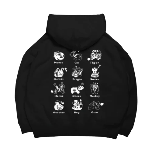 The Zodiac of Fukushima(白抜き) Big Hoodie