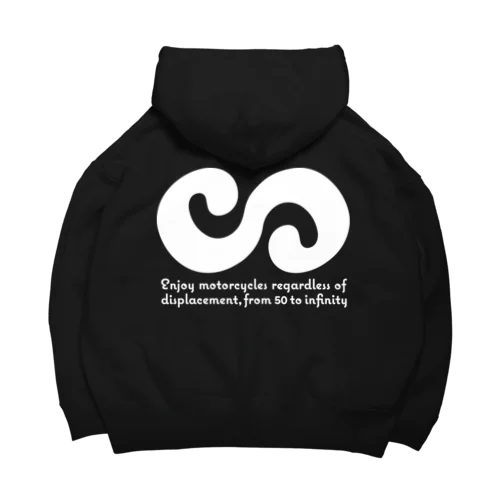 50infinity(LogotypeA-W) ビッグシルエットパーカー