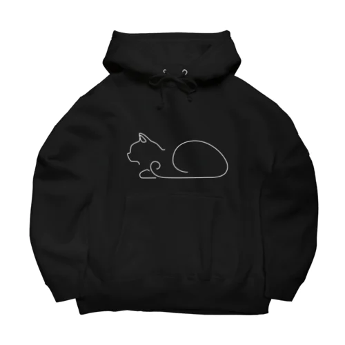 横香箱シンプル黒猫 Big Hoodie