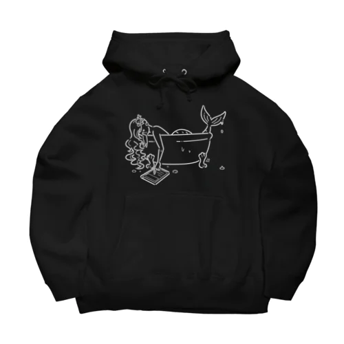 浴室でタブレットを使う人魚【しろ】 Big Hoodie