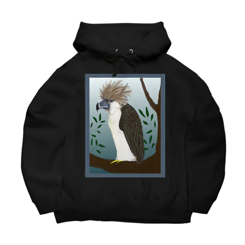 遠くを見るフィリピンワシ Big Hoodie