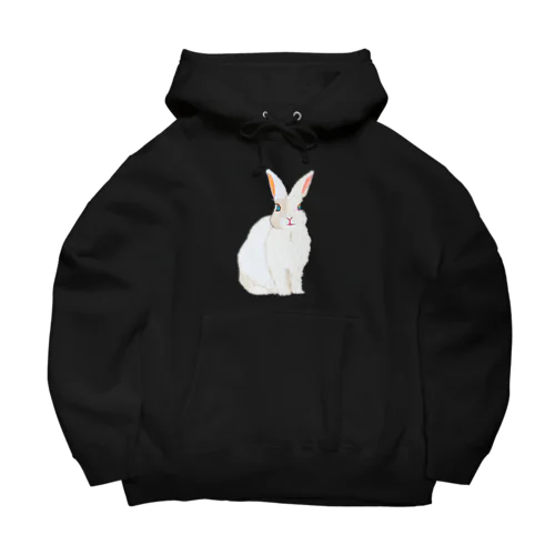 フワフワうさぎ（白） Big Hoodie