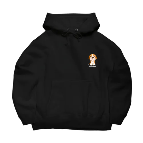 はにかみビーグル chibicco (白文字) Big Hoodie