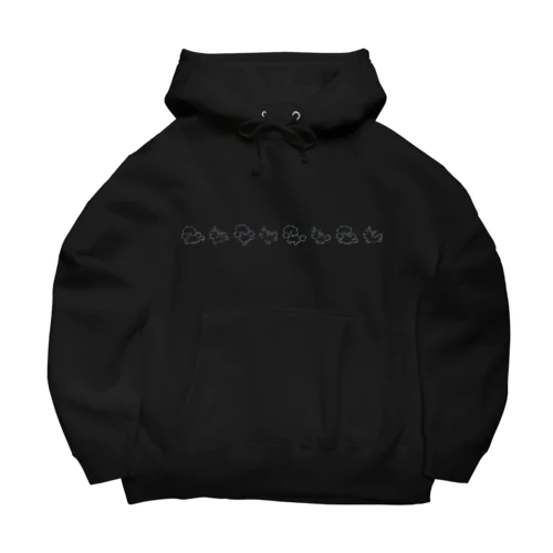 ぷぷまる　おいかけっこ シロ線 Big Hoodie