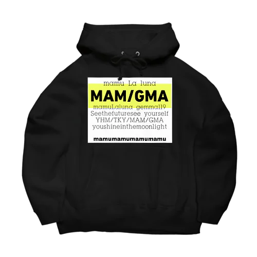 MAM/GMA 色付LOGO ビッグシルエットパーカー