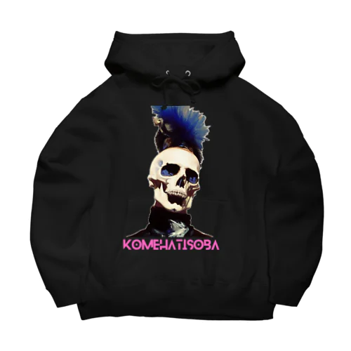 KOMEHATISOBブルーモヒカンスカル Big Hoodie