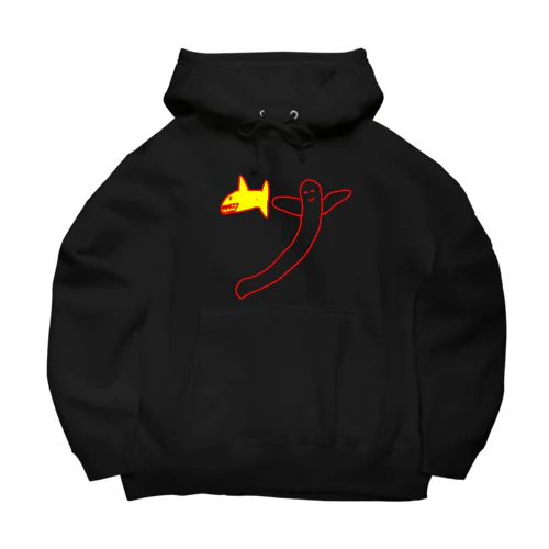 ブラックコブラとサメ Big Hoodie