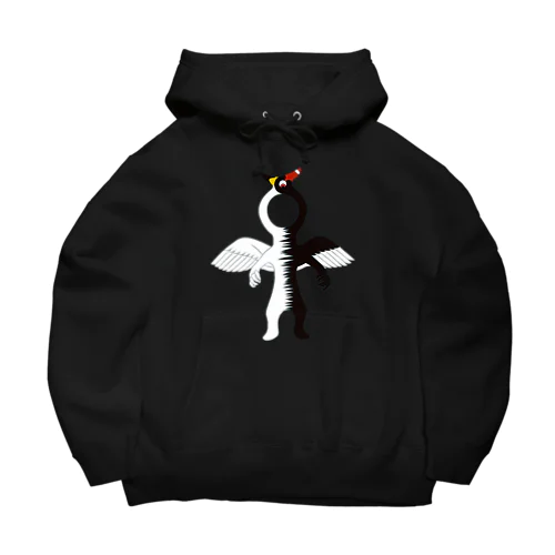 黒白鳥くん Big Hoodie