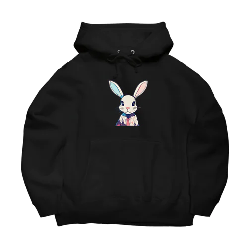 アニメーションうさぎ Big Hoodie