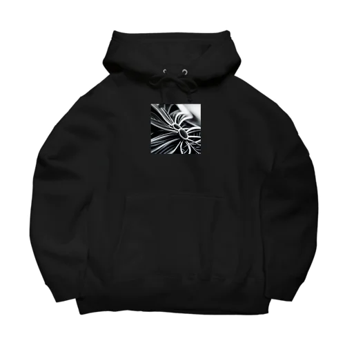 モノクロフラワー Big Hoodie