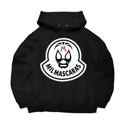 MIL MASCARAS-ミル・マスカラス ワッペン型ロゴ Big Hoodie