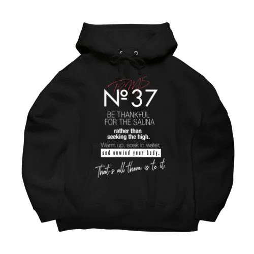 No.37 from T2MS SAUNA  Hoodie typo [BLK] 루즈핏 후디