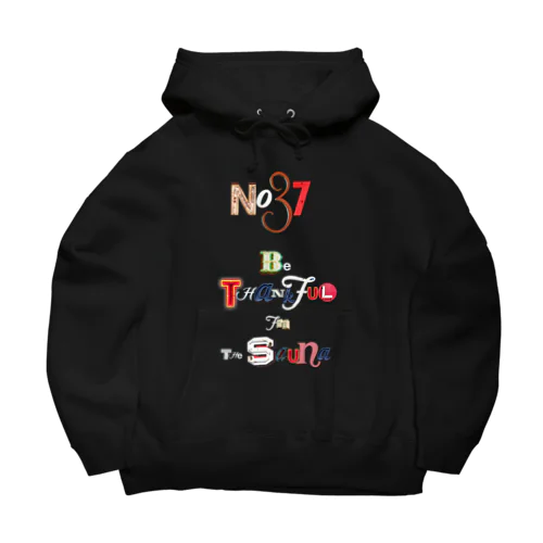 No.37 from T2MS SAUNA RegularWeight Hoodie  -TypoArt-[BLK] Big Hoodie