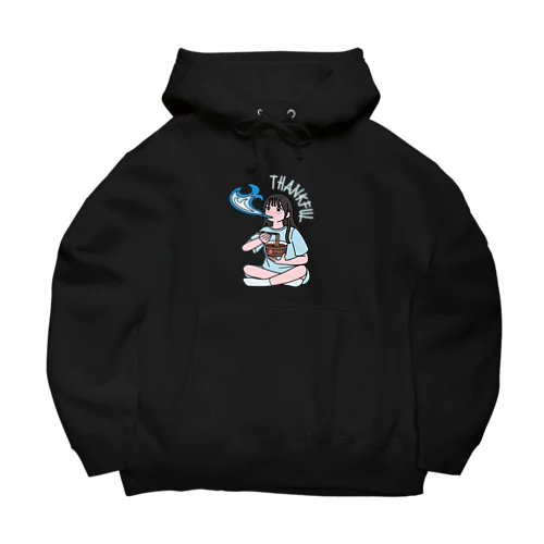 裏起毛アイテム「SAYA」〝THANKFULシリーズ〟【SAYARISA×hoppeコラボアイテム】 Big Hoodie