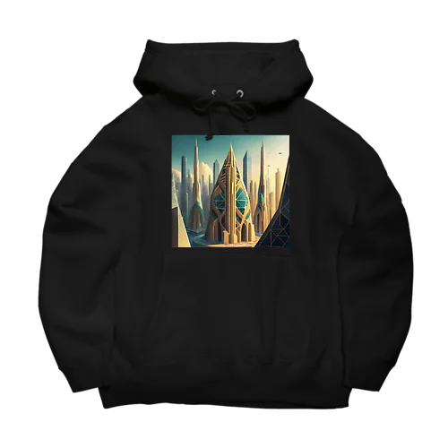 ジオメトリック都市 Big Hoodie