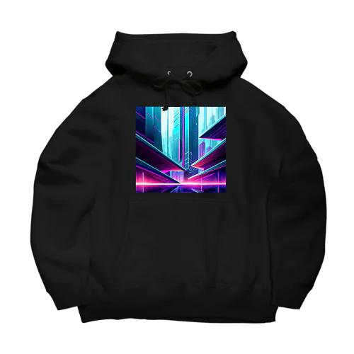 サイバーパンク都市 Big Hoodie