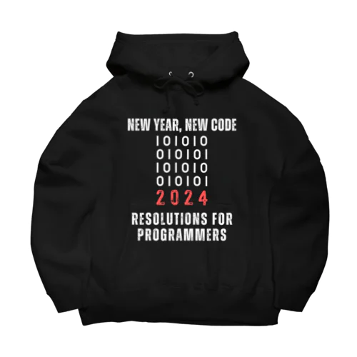 New Year, New Code: 2024 Resolutions for Programmers Big Hoodie