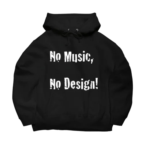 No Music, No Design! ビッグシルエットパーカー
